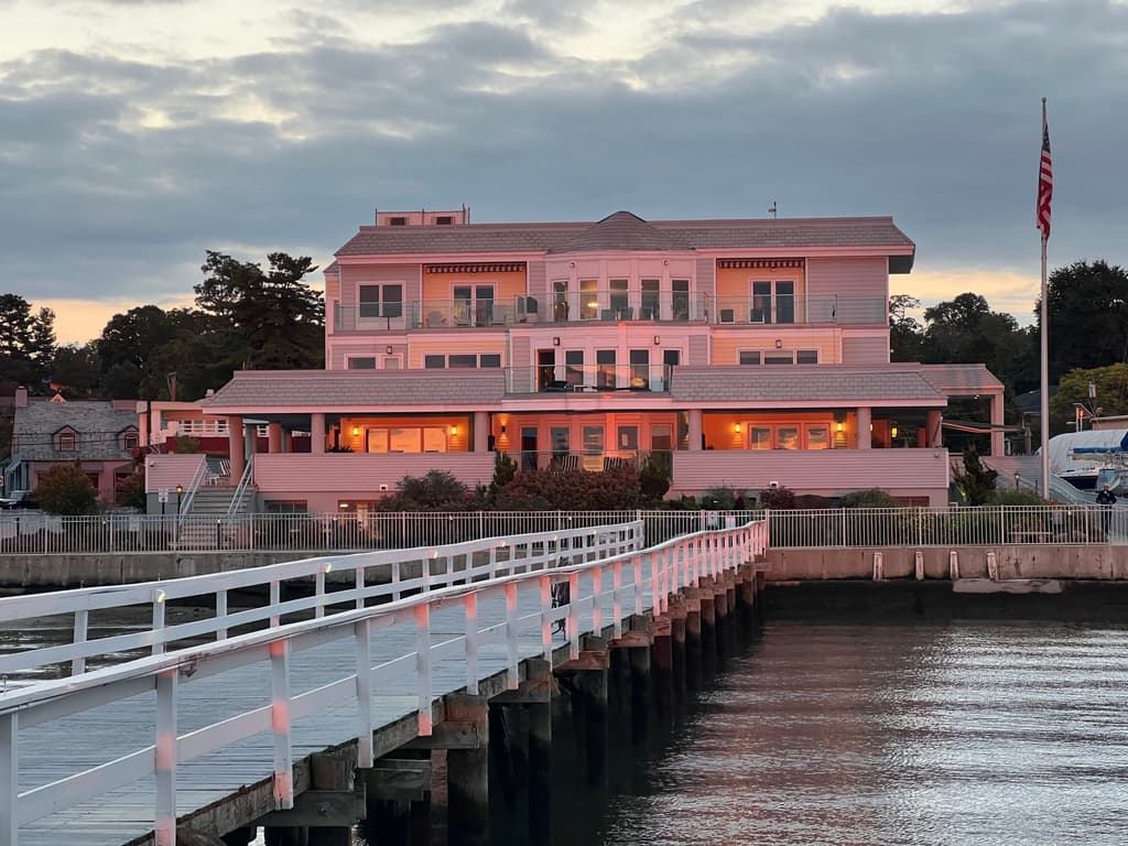 View of Fathoms from the Marina