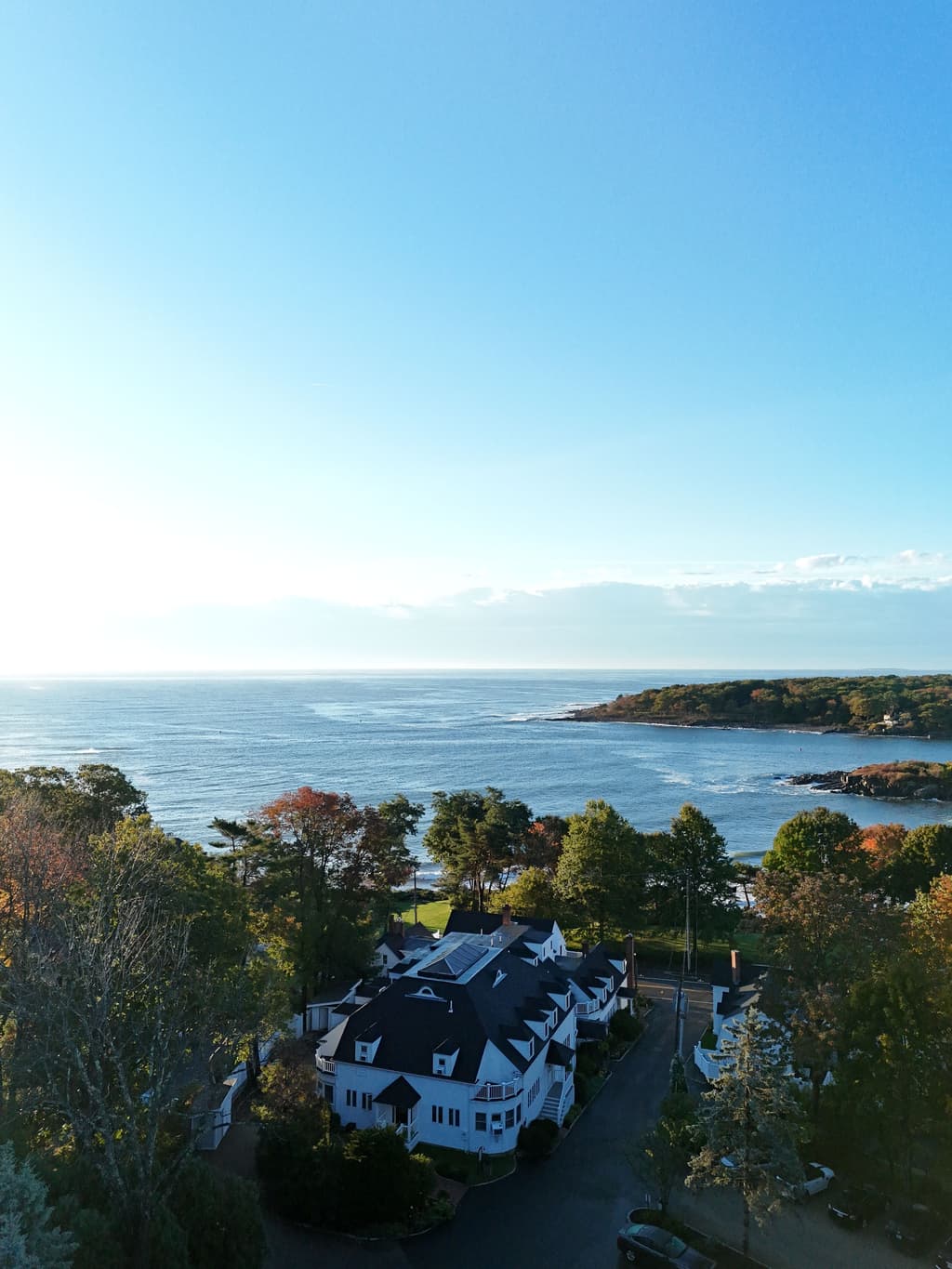 York Harbor and the view to the ocean