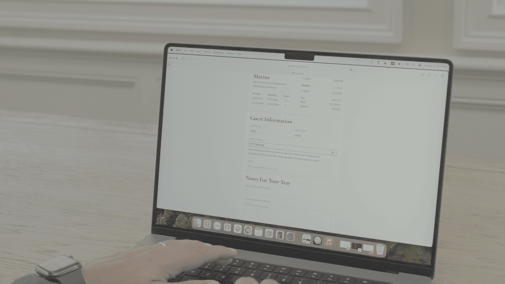 Data input from customer to property website