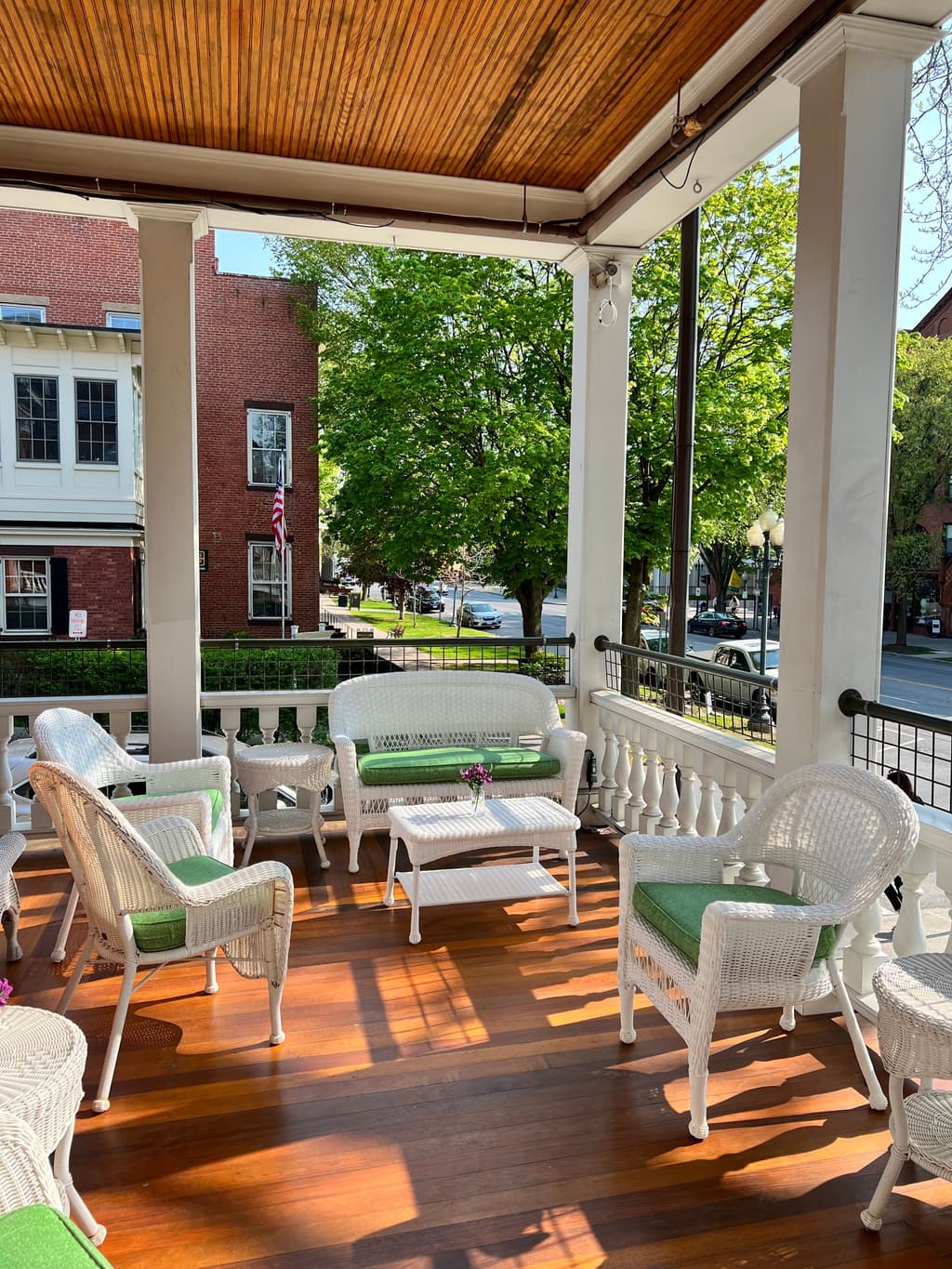 Porch and street view