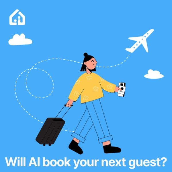 Image of a girl with a yellow jacket walking around with her flight ticket and hand luggage