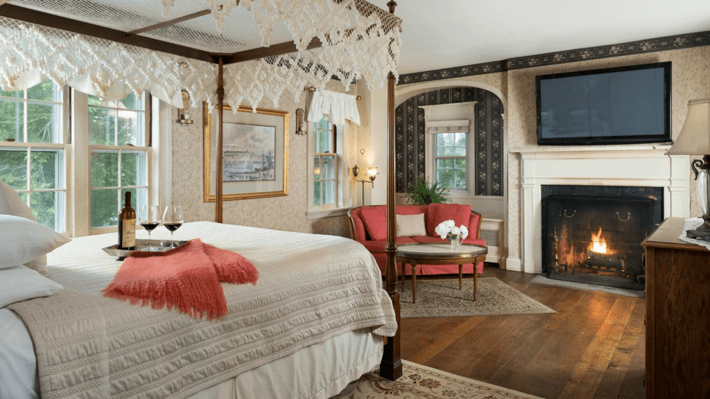 The view in one of Devonfield's bedrooms