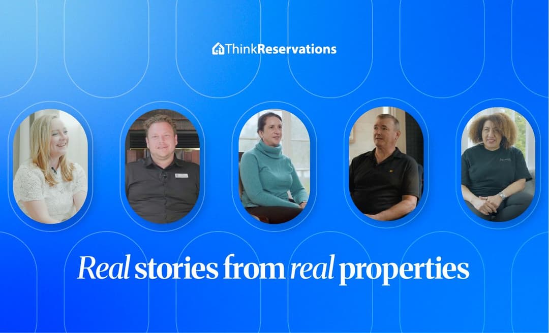 An image including the faces of current ThinkReservation customers