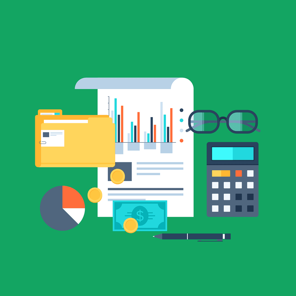 A depiction of accounting and book keeping tools. Image by Megan Rexazin Conde from Pixabay