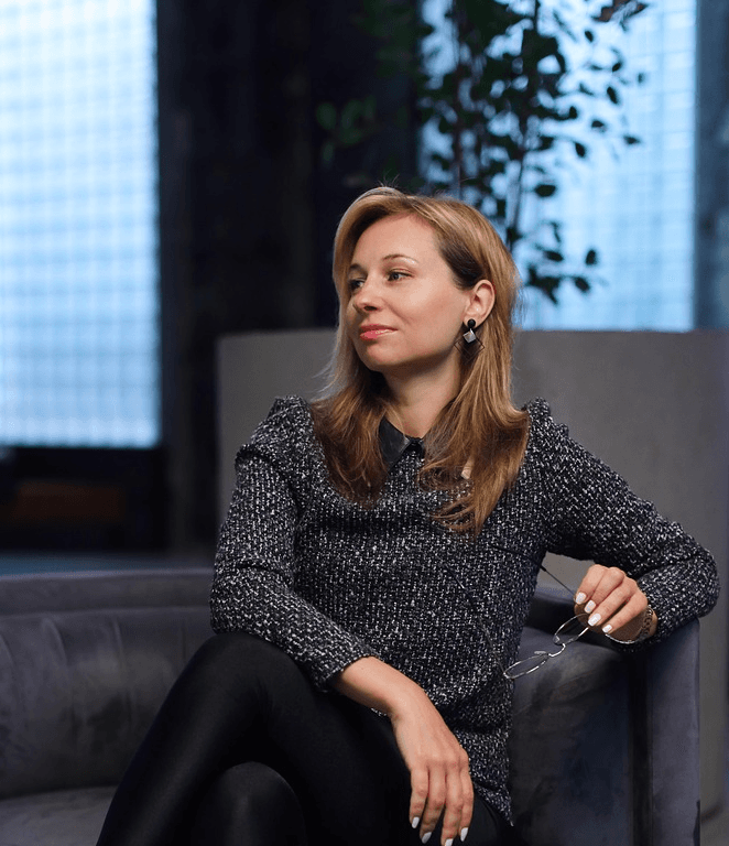 Business traveler waiting at a property lobby