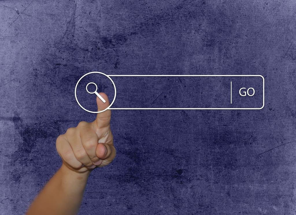 Search and click bar in a physical browser