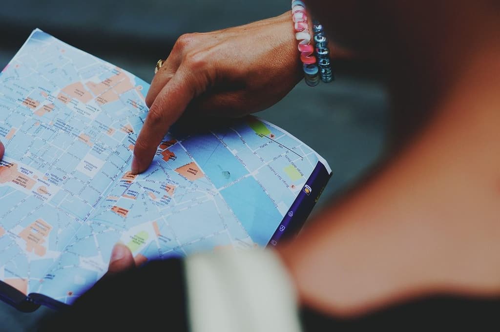 Providing a recommendation on the map